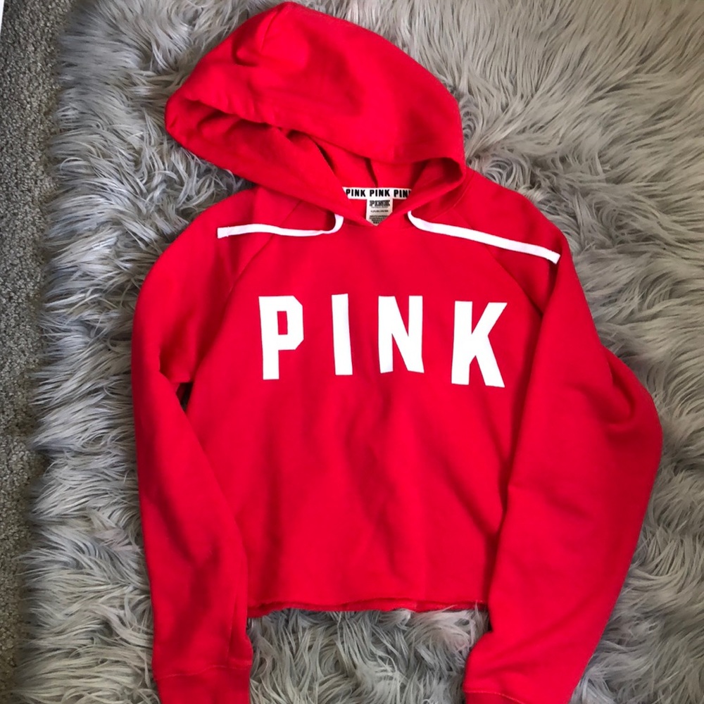 PINK Cropped Pullover